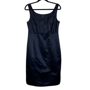 Banana Republic Y2K Sexy Little Black Dress Babydoll Bodice Silk Blend Fitted